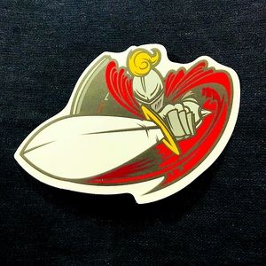 Knight Nobleman Single Decor Accent Waterproof Sticker